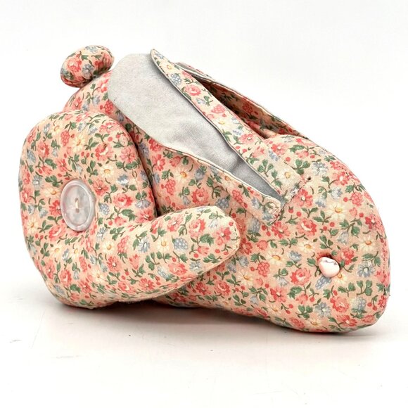 Handmade Other - Vintage Floral Print Stuffed Easter Bunny Rabbit Plush Toy Handmade by Grandma